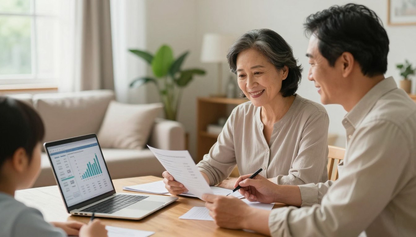 Family Gathered Around the Table
